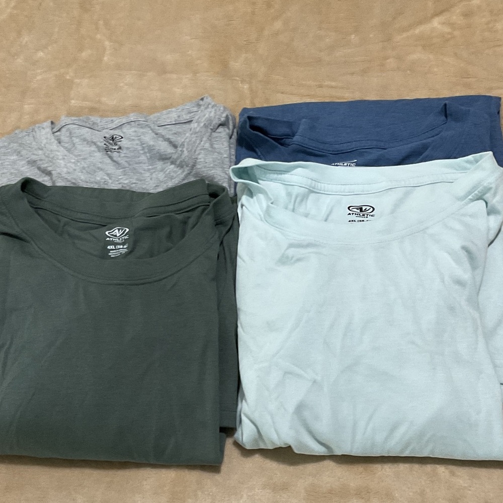 Athletic Works Men's Short Sleeve Tees - Gray, Blue, Green, Light Blue